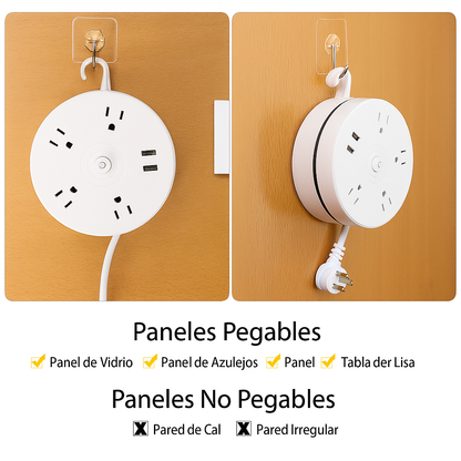 Extensión Eléctrica Redonda Multitoma 6p